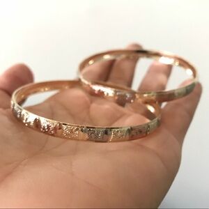 TriColor Indian Bangles, 18kts of Gold Plated